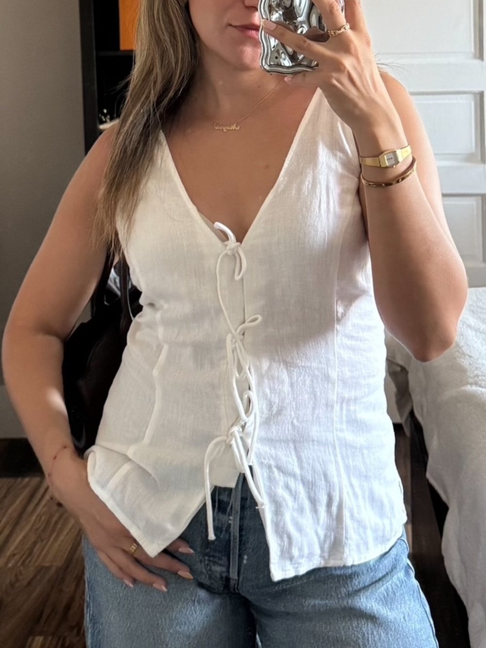 LINEN TOP - Picture 4 of 4